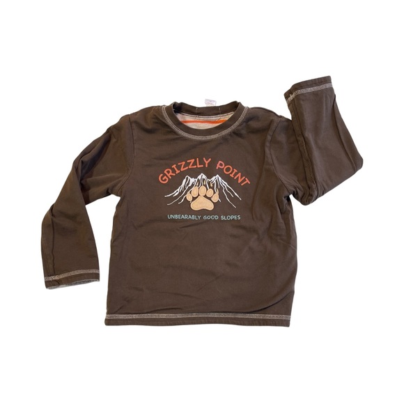 Janie and Jack Alpine Chalet Reversible Long-Sleeve Tee 3T - Picture 2 of 8